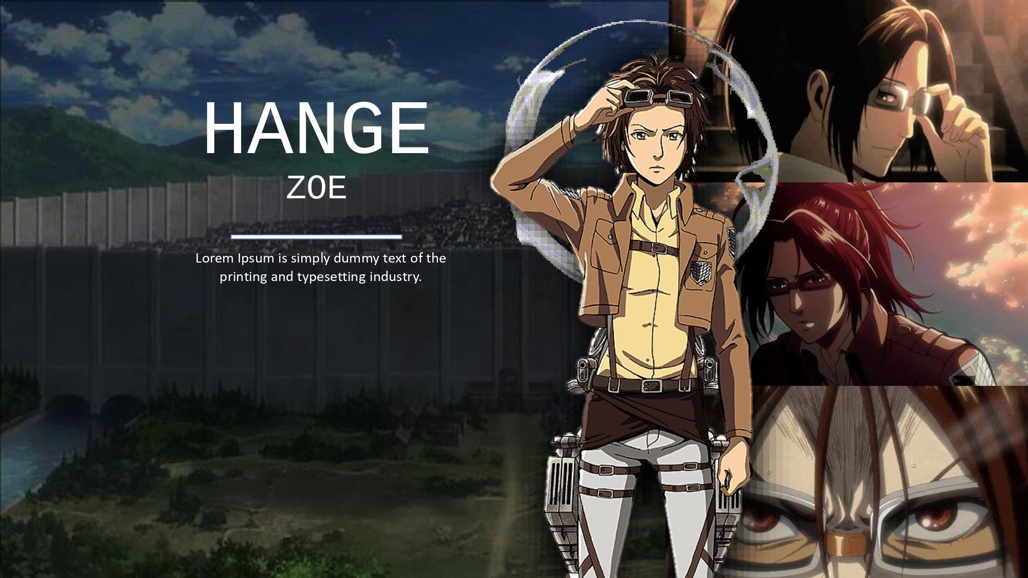 Shingeki no Kyojin Plantilla PowerPoint