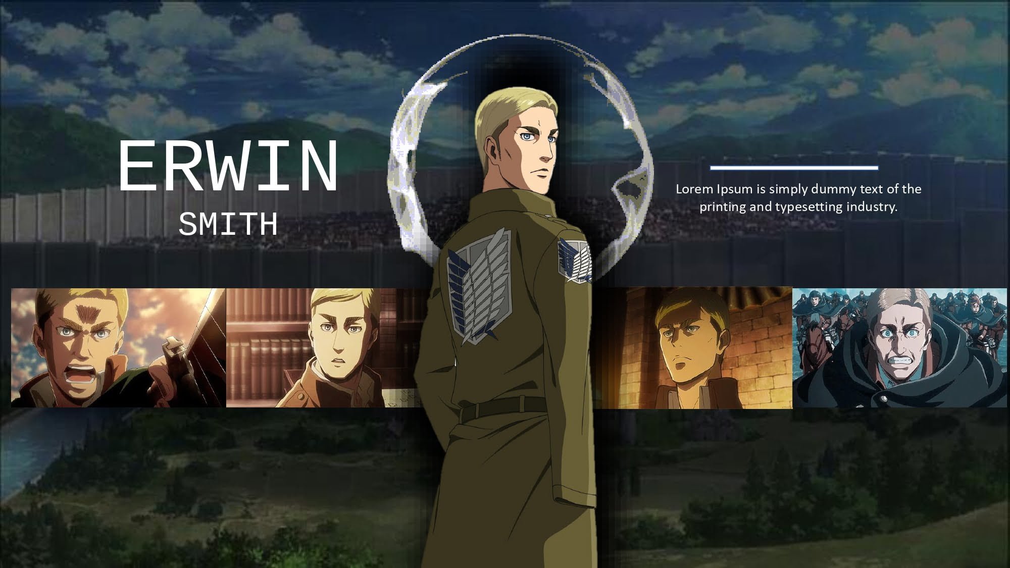 Shingeki no Kyojin Plantilla PowerPoint