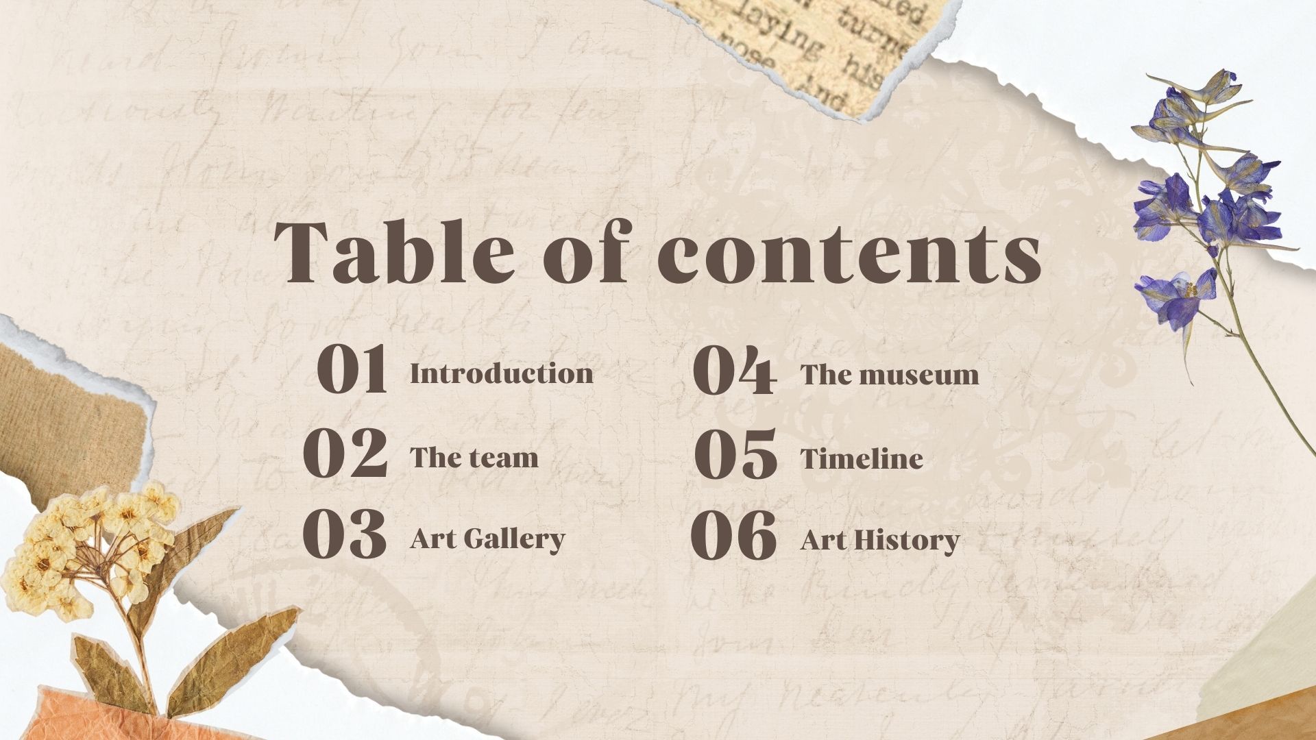 Plantilla PowerPoint de Arte y Historia