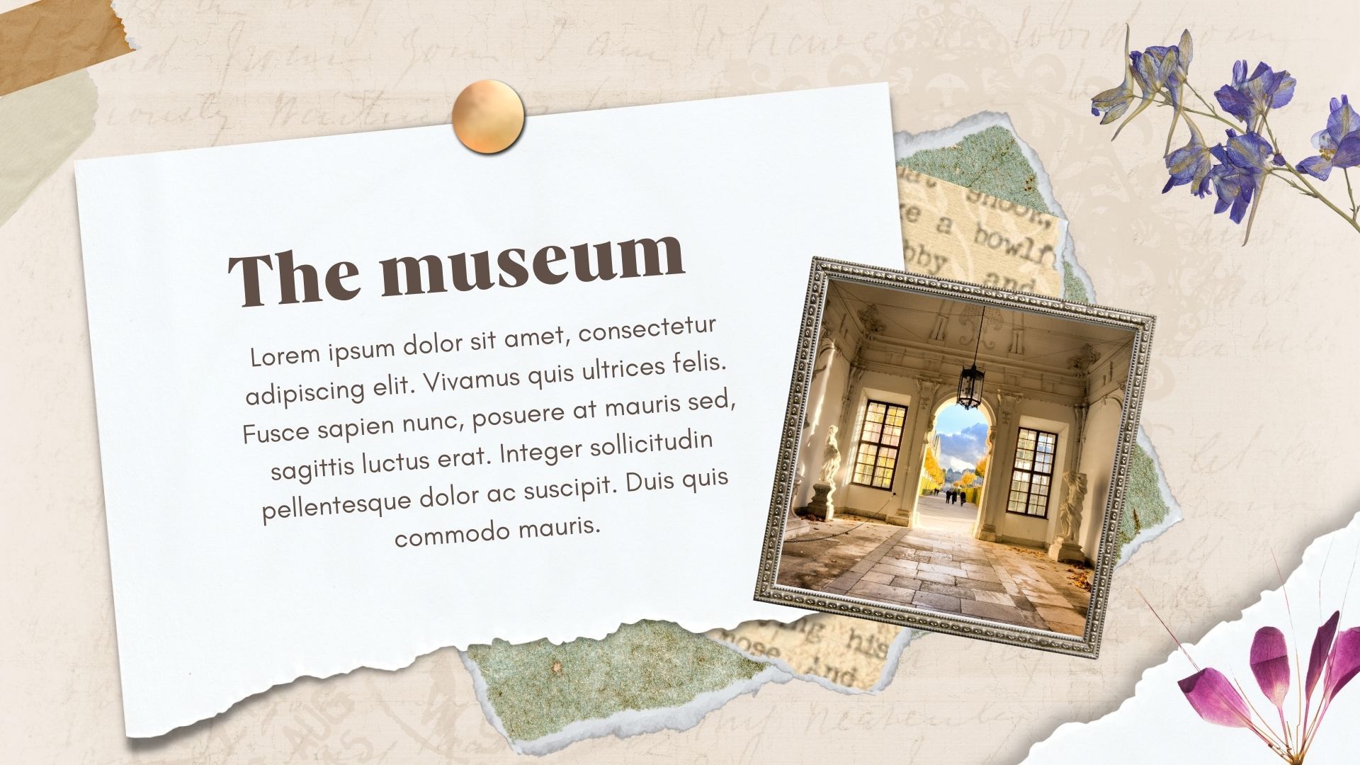 Plantilla PowerPoint de Arte y Historia