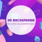 Plantilla PowerPoint de Fondos 3D: Profundiza en la Dimensión Visual de tus Presentaciones