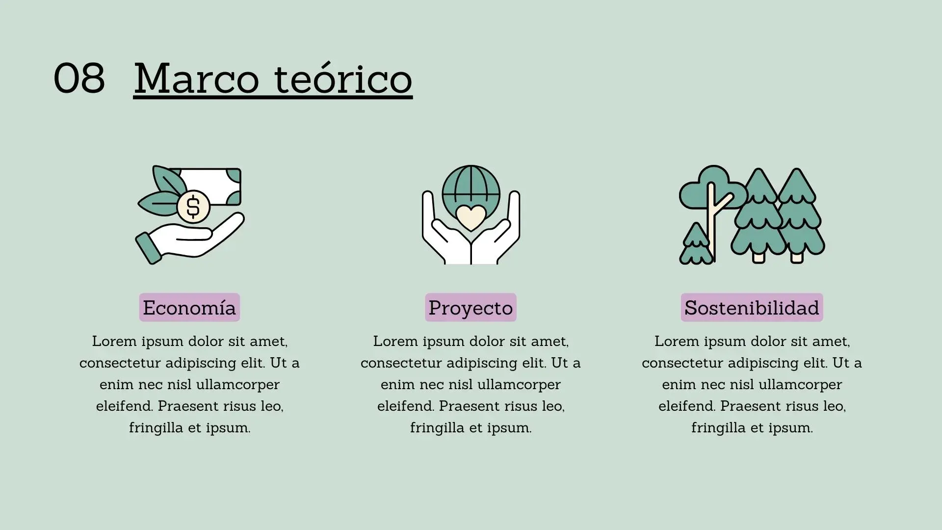 Plantilla PowerPoint de Economía y Sostenibilidad