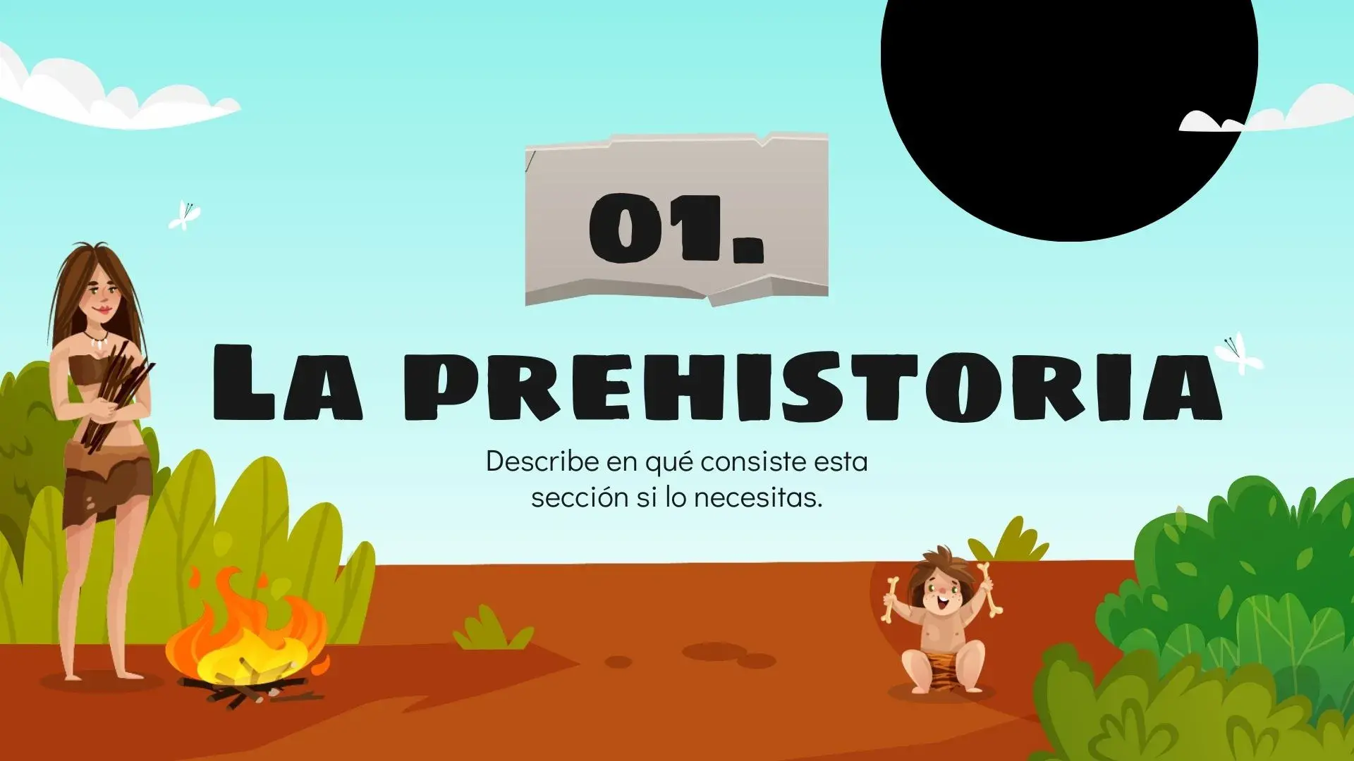 Plantilla PowerPoint de la Prehistoria