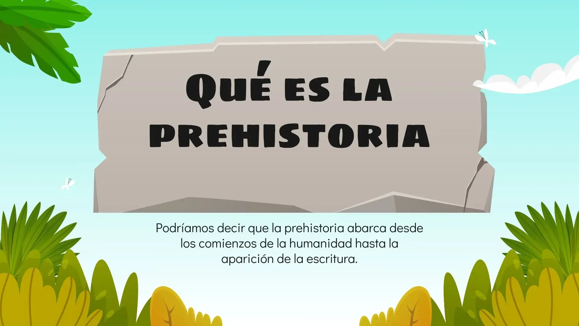 Plantilla PowerPoint de la Prehistoria