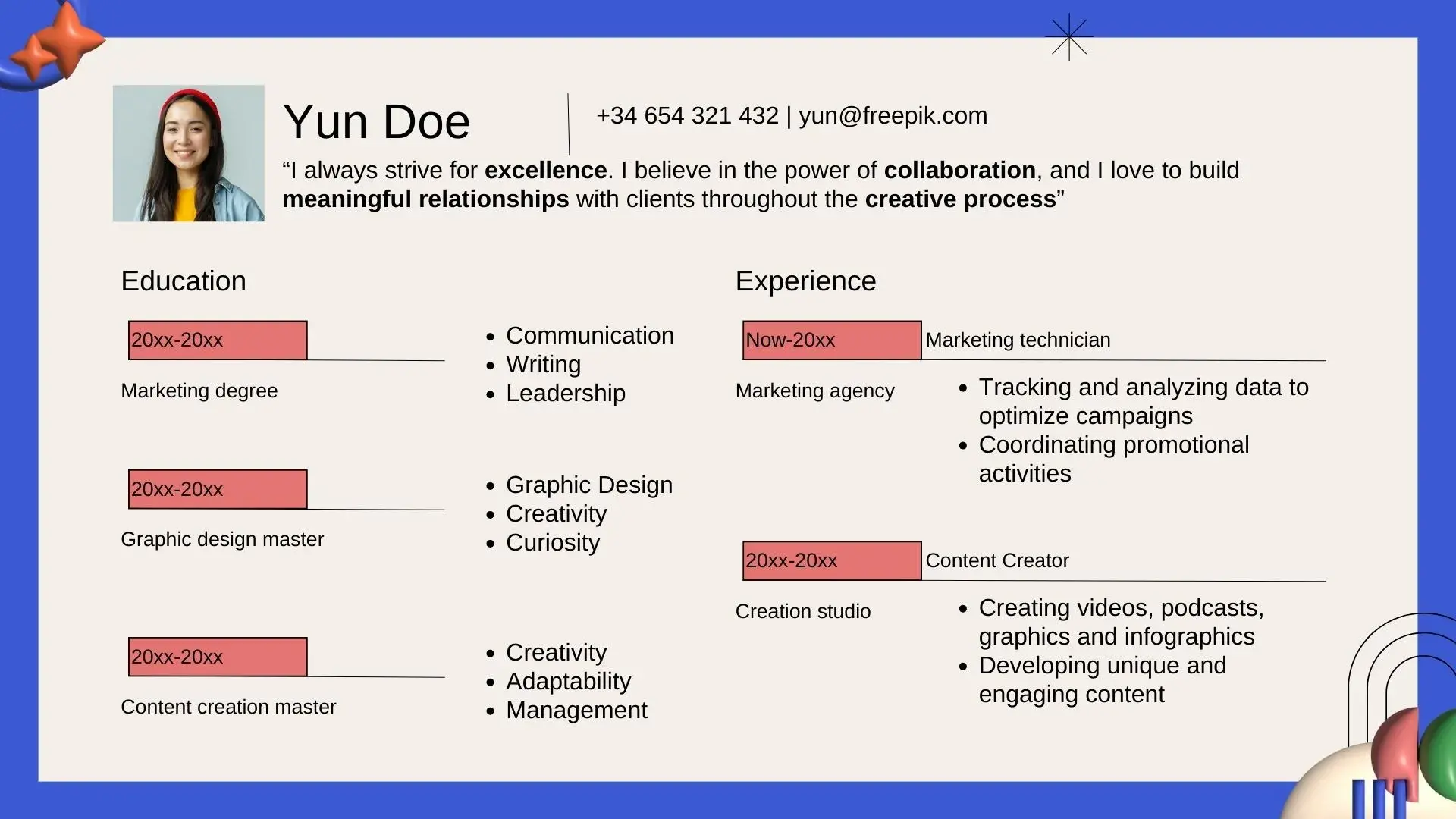 Plantilla PowerPoint de Portafolio con Efectos 3D