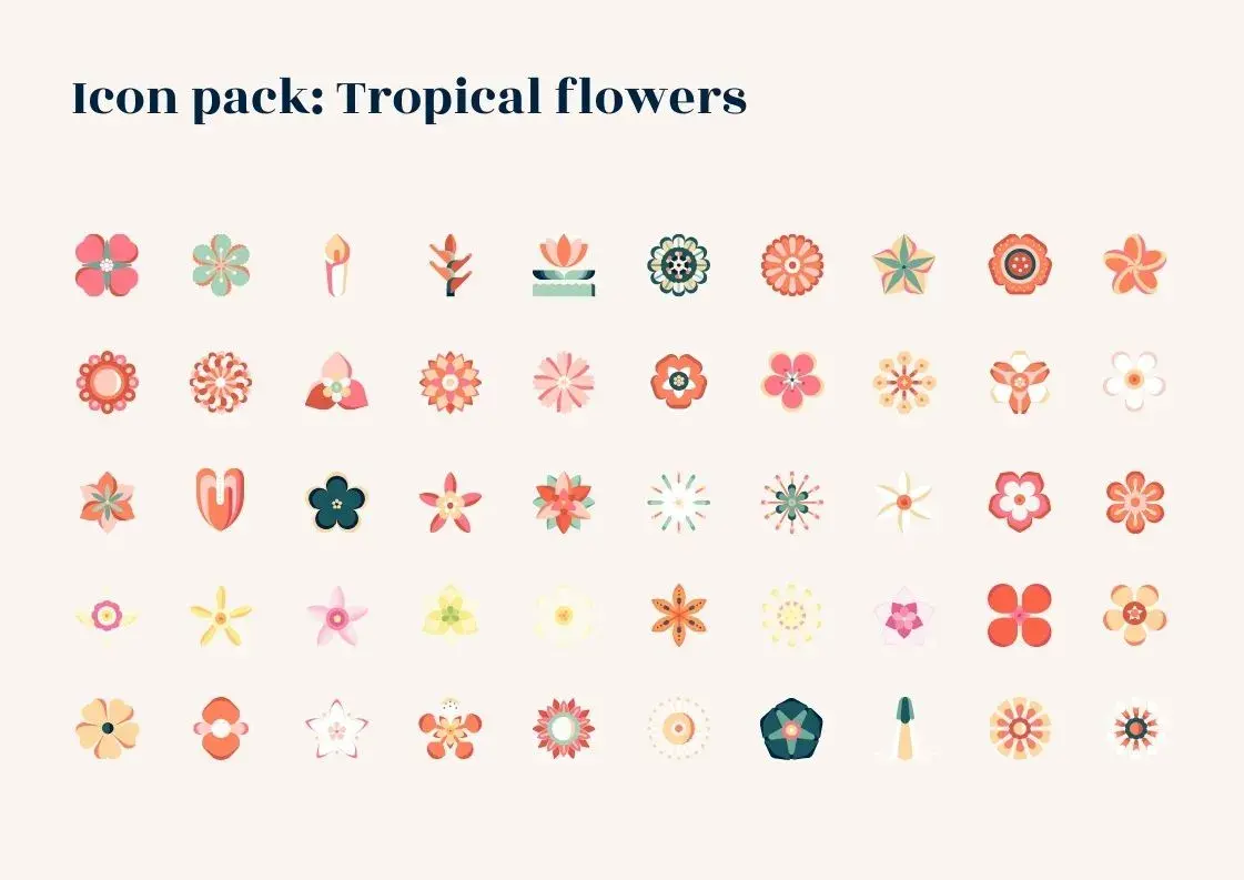Folleto de Producto con Diseño Floral