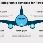 Plantilla Infográfica de Avión para PowerPoint