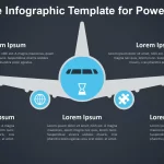 Plantilla Infográfica de Avión para PowerPoint