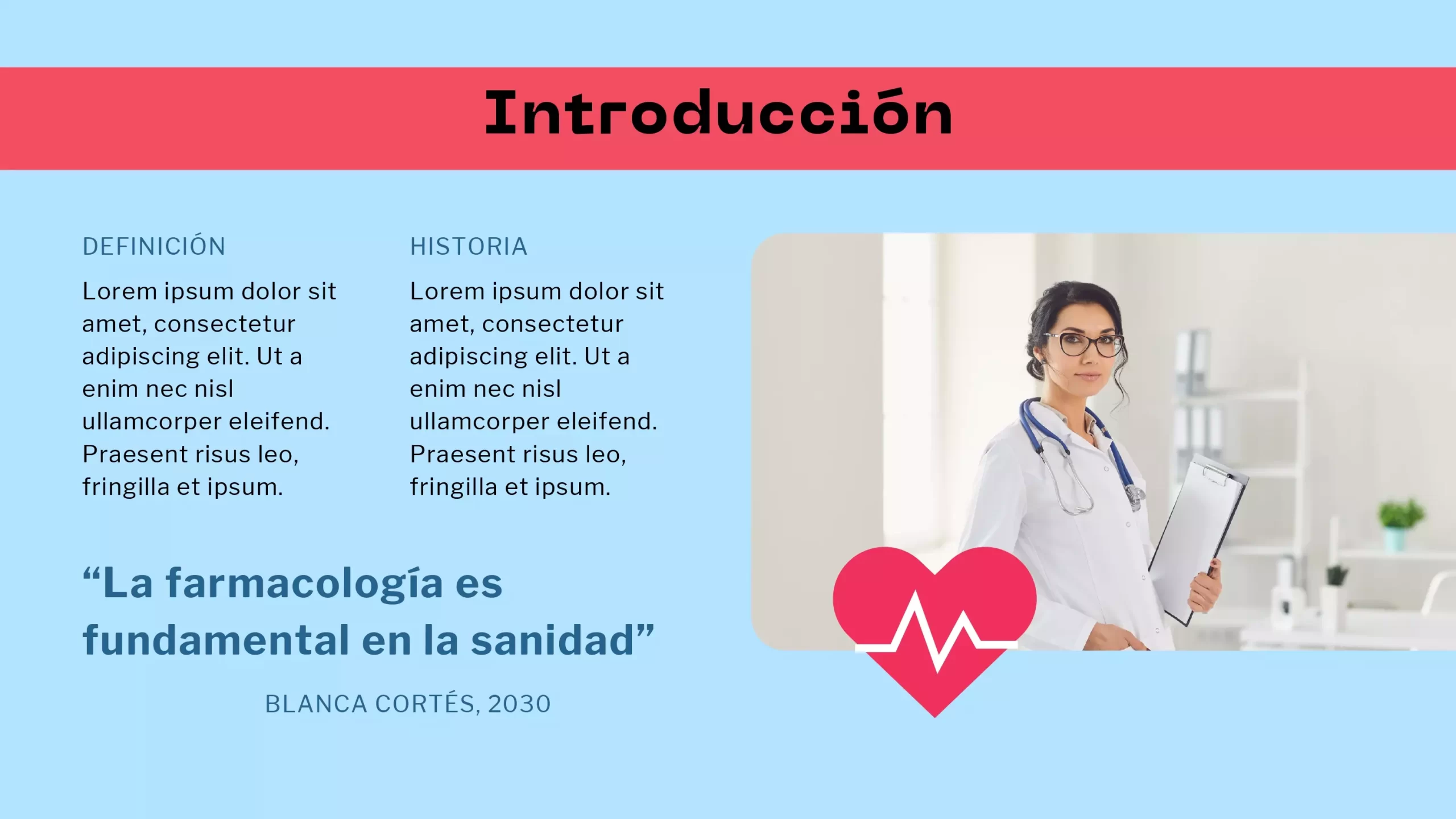 Plantilla PowerPoint de Introducción a la Farmacología