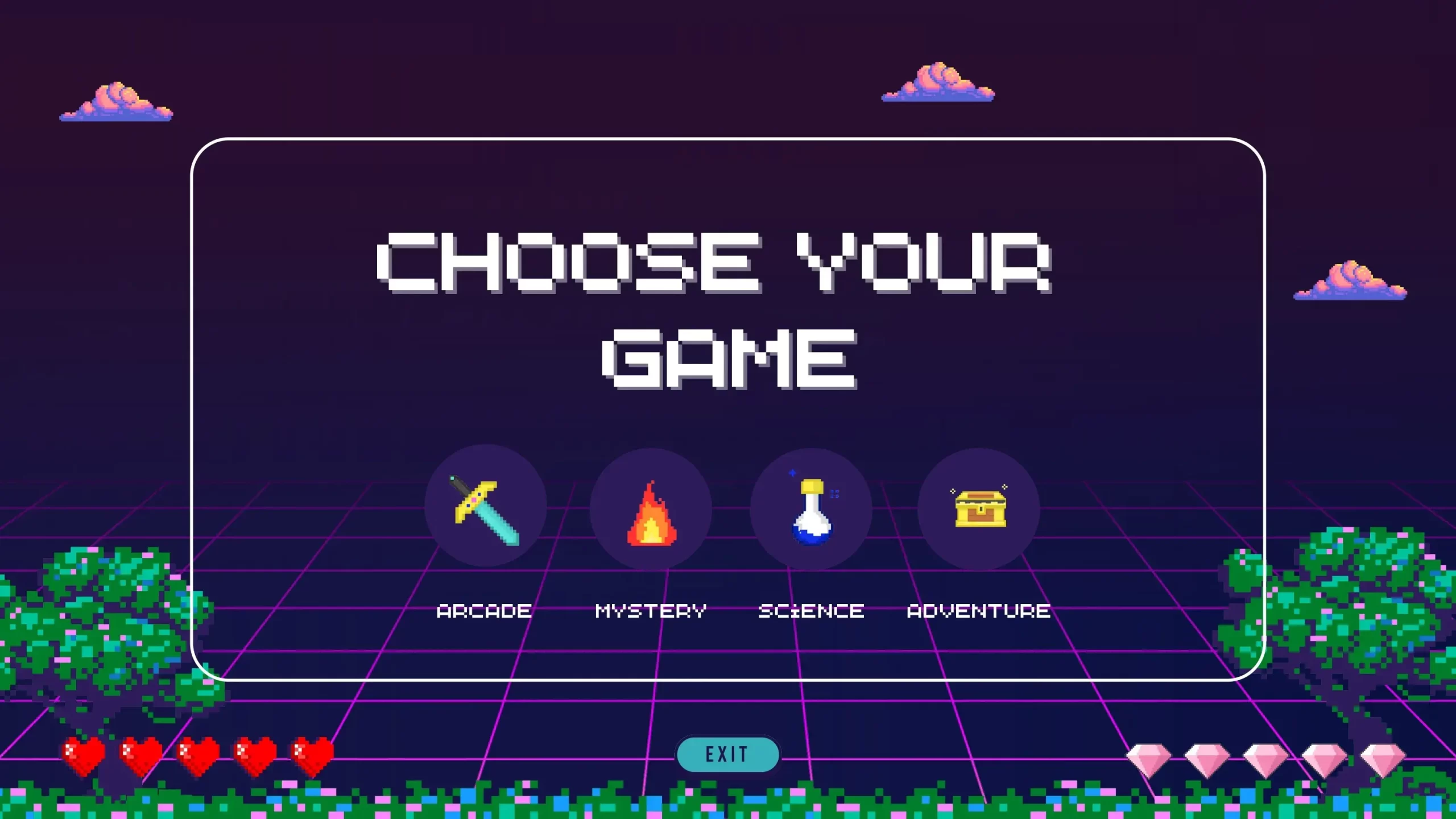Plantilla PowerPoint de Juego Retro