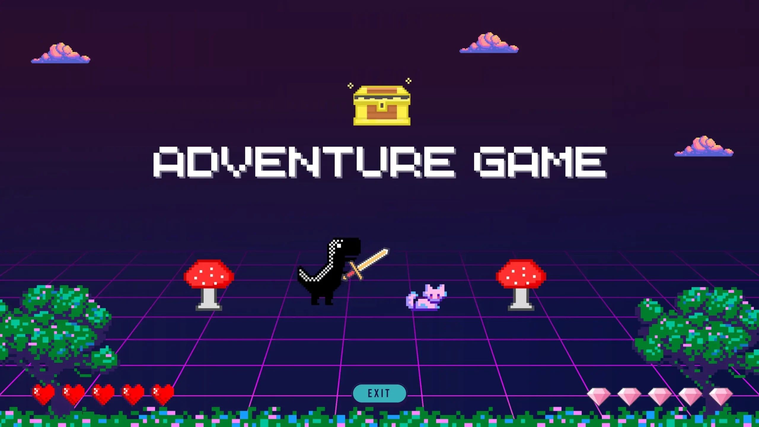 Plantilla PowerPoint de Juego Retro