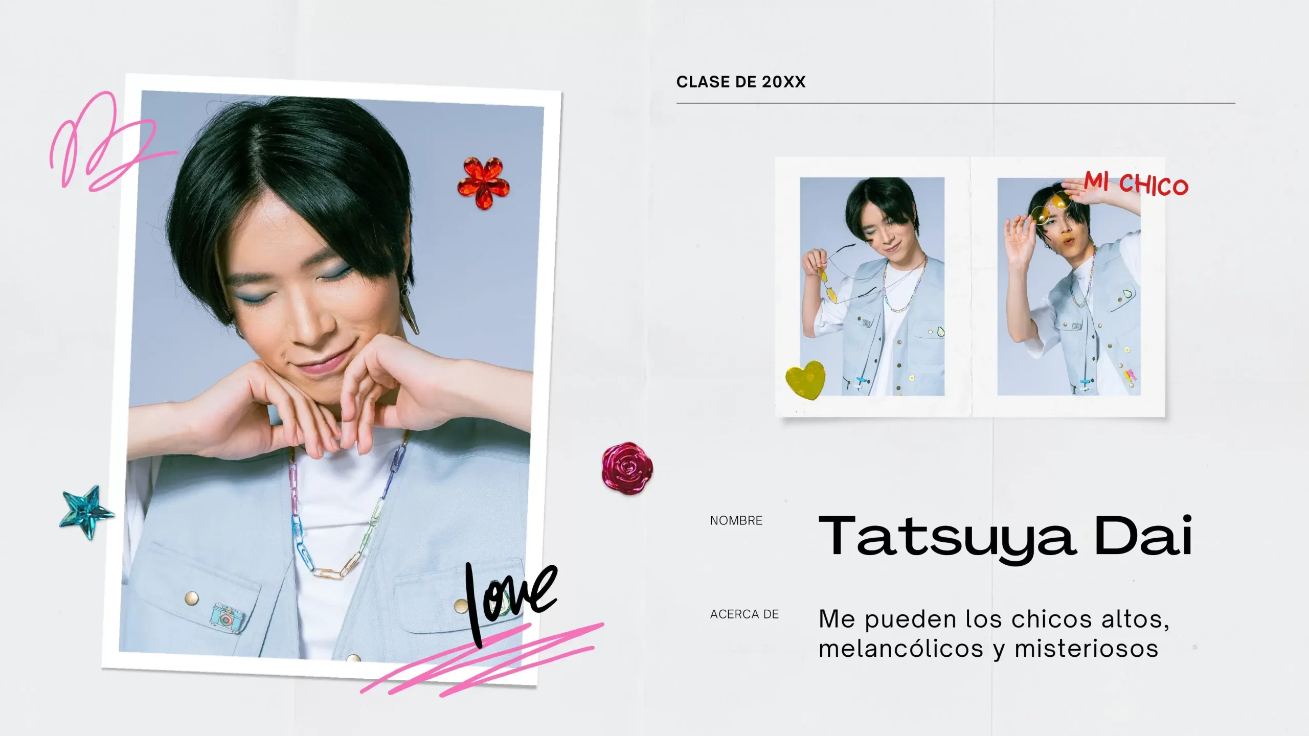 Chicos a los que quiero Plantilla PowerPoint