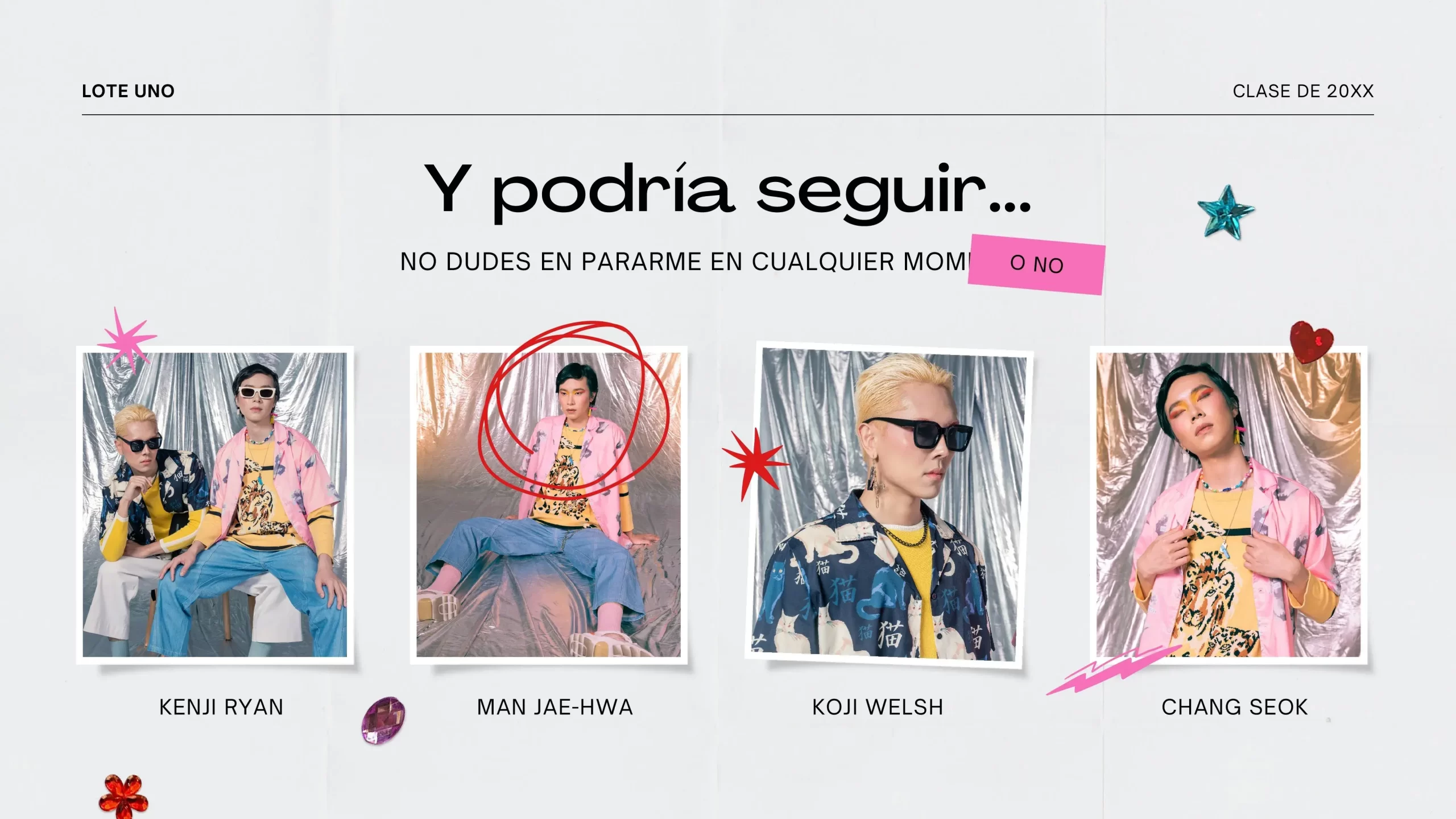 Chicos a los que quiero Plantilla PowerPoint