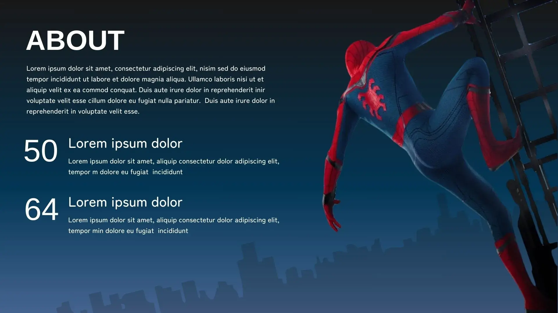 Plantilla PowerPoint de Spiderman Clásico