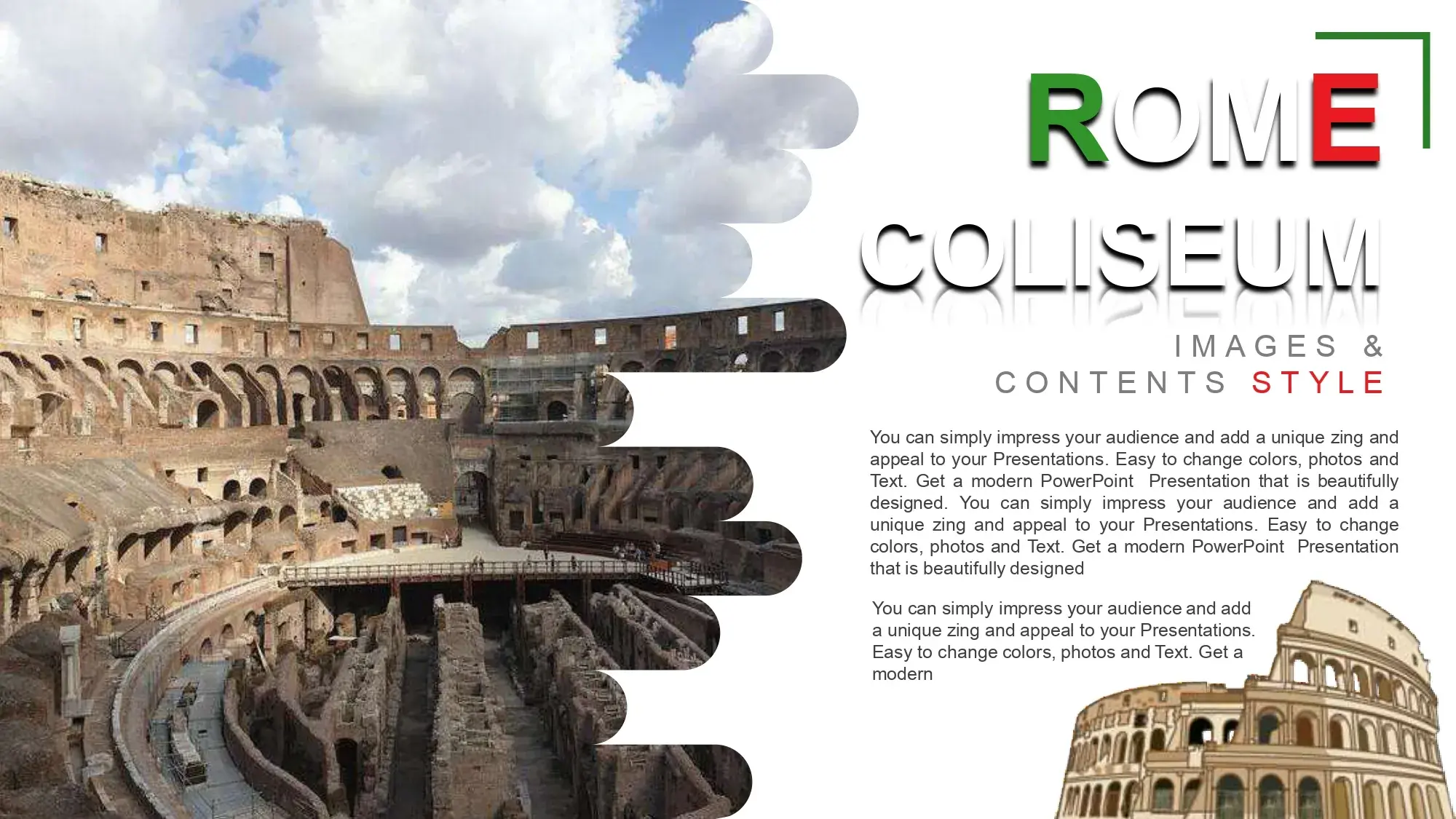 Coliseo de Roma Plantillas PowerPoint