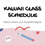 Horario de Clases Estilo Kawai