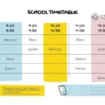 Horario de Clases Estilo Kawai