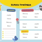 Horario de Clases Estilo Kawai