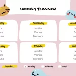 Horario de Clases Estilo Kawai