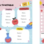 Horario de Clases Estilo Kawai