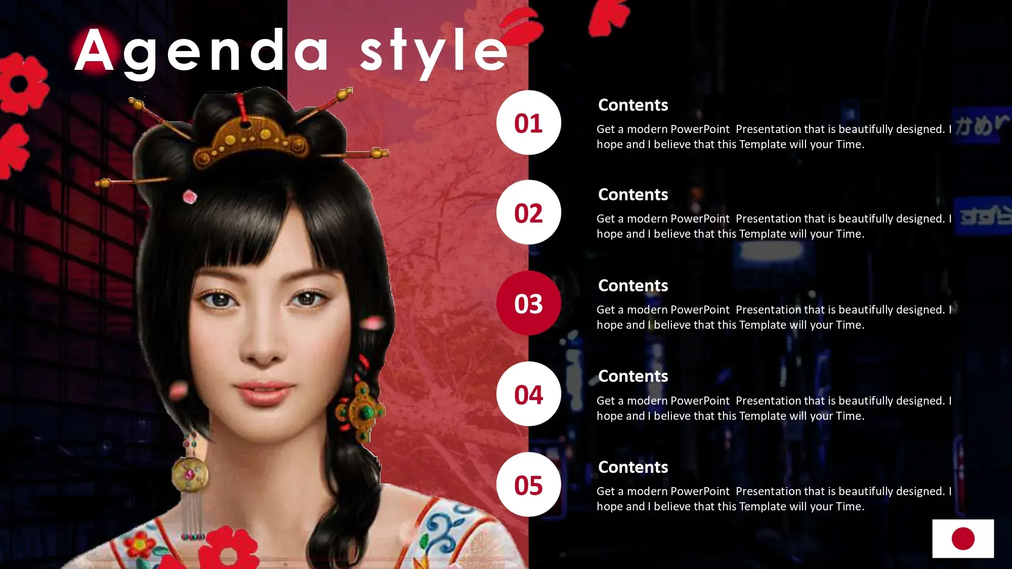 Plantilla PowerPoint Animada de Japón