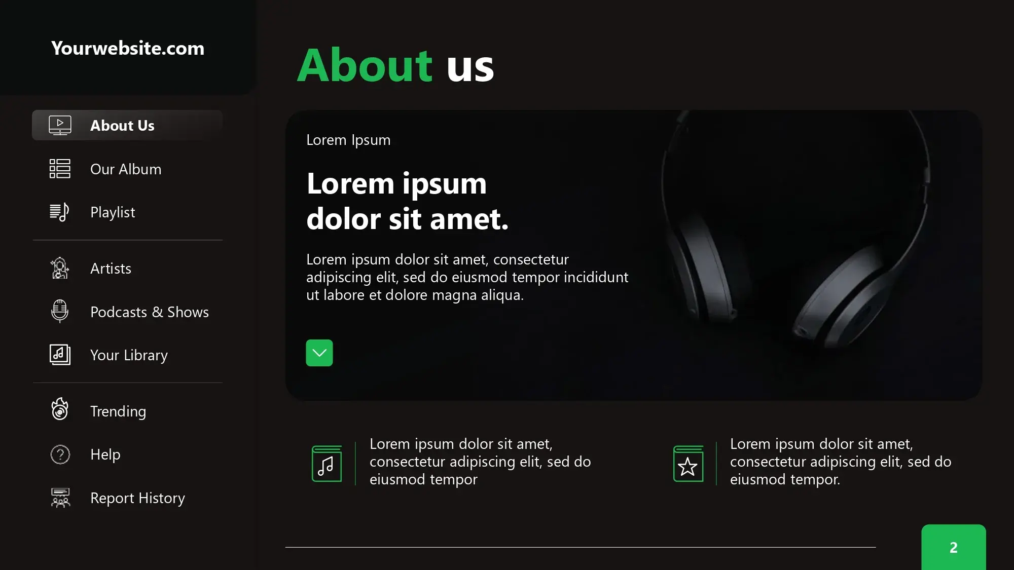 Plantillas PowerPoint de Spotify