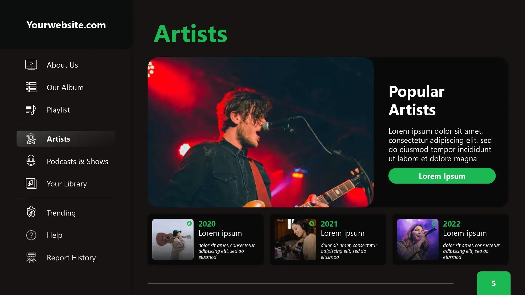 Plantillas PowerPoint de Spotify