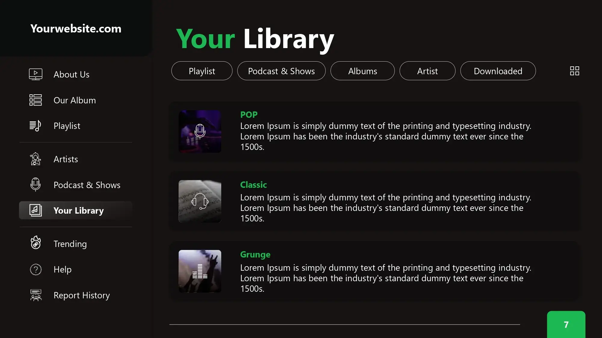 Plantillas PowerPoint de Spotify