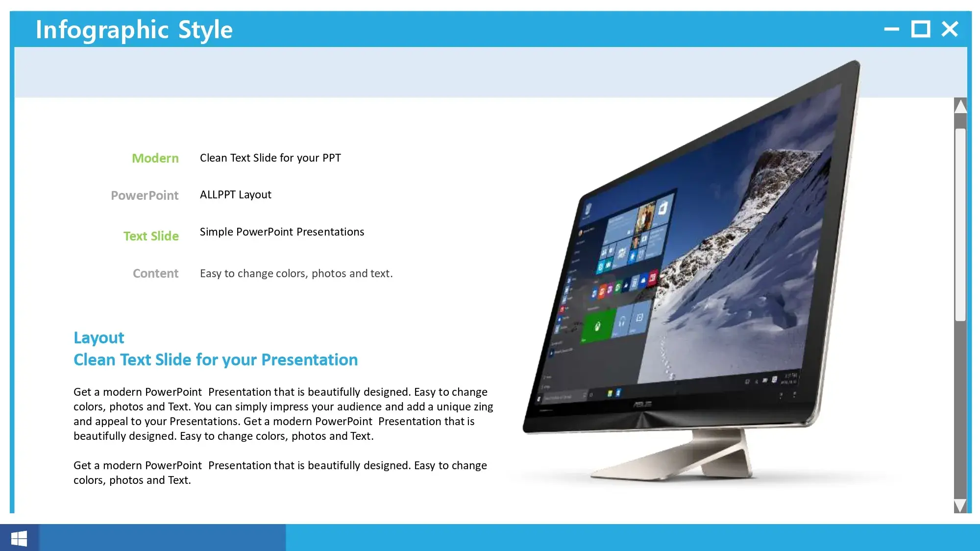 Plantillas PowerPoint de Windows 10