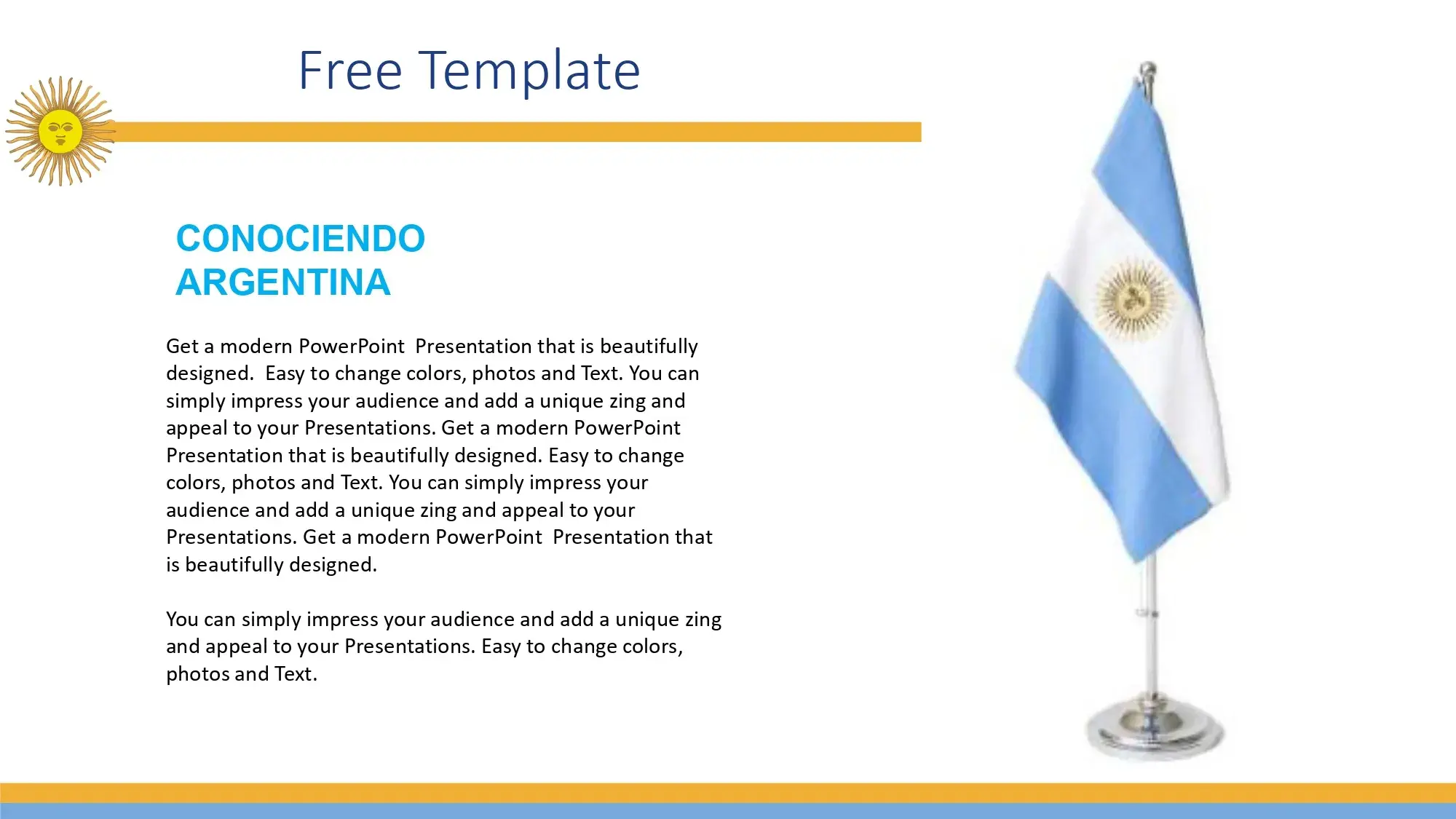 Plantillas PowerPoint de la Independencia de Argentina
