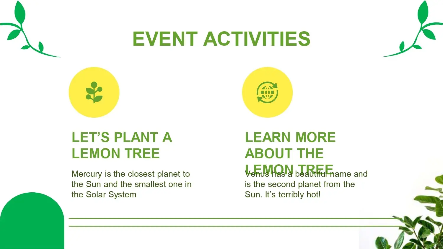 Plantillas PowerPoint sobre Plantas de Limón