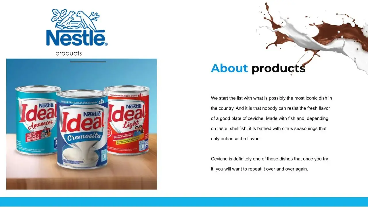 Plantilla PowerPoint de Nestlé