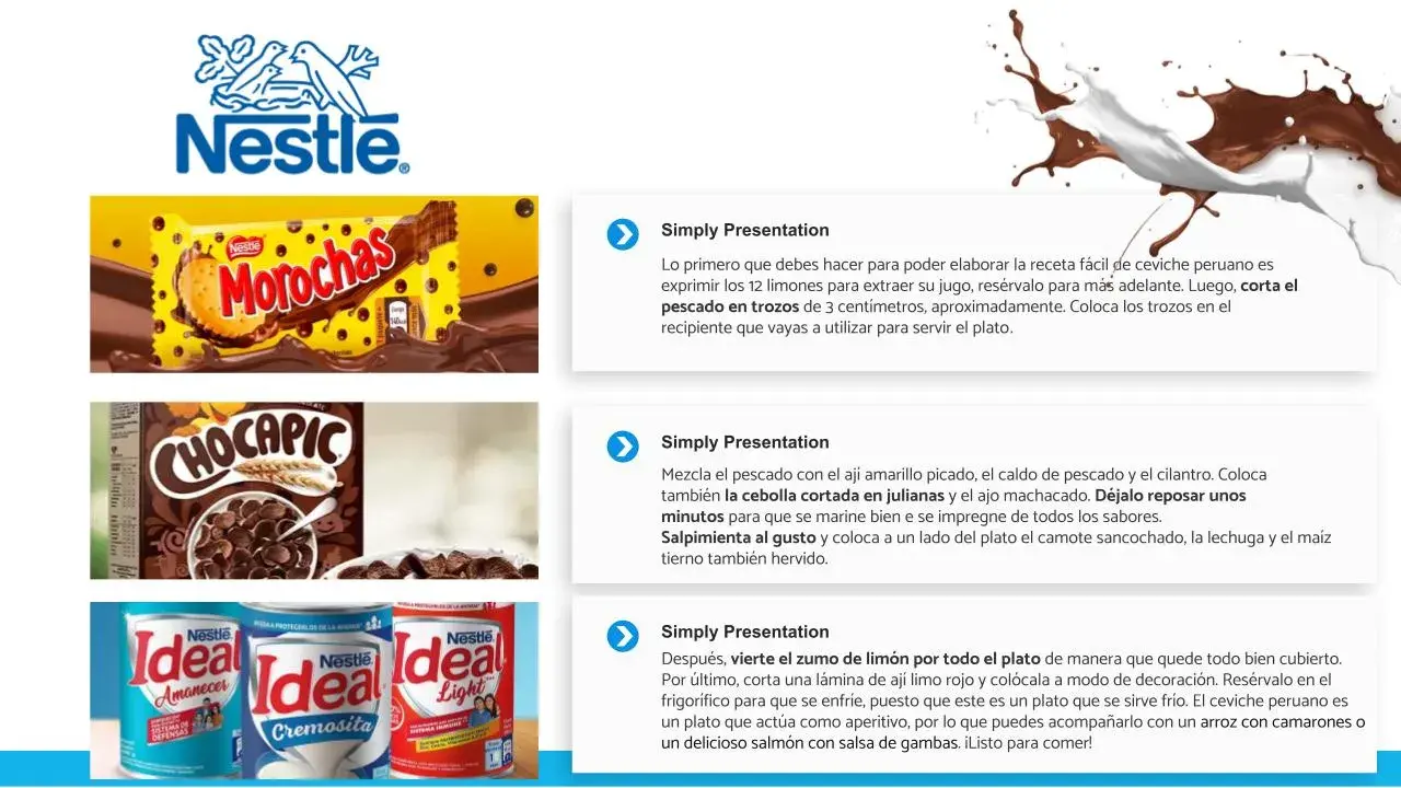 Plantilla PowerPoint de Nestlé