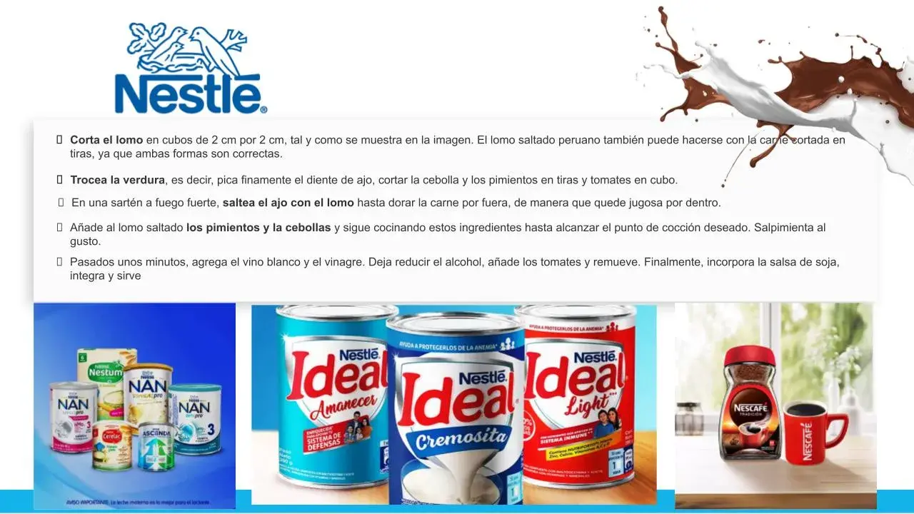 Plantilla PowerPoint de Nestlé