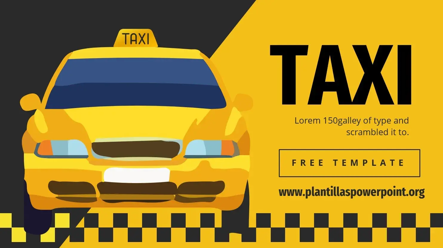 Plantilla PowerPoint de Taxi