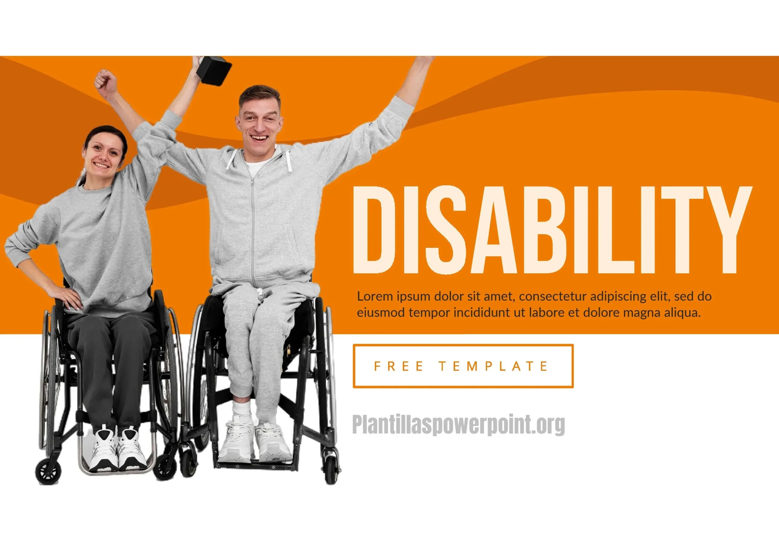 Plantilla PowerPoint de la Discapacidad