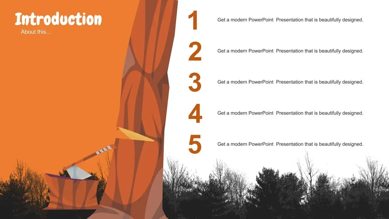 Plantilla PowerPoint sobre la Deforestación