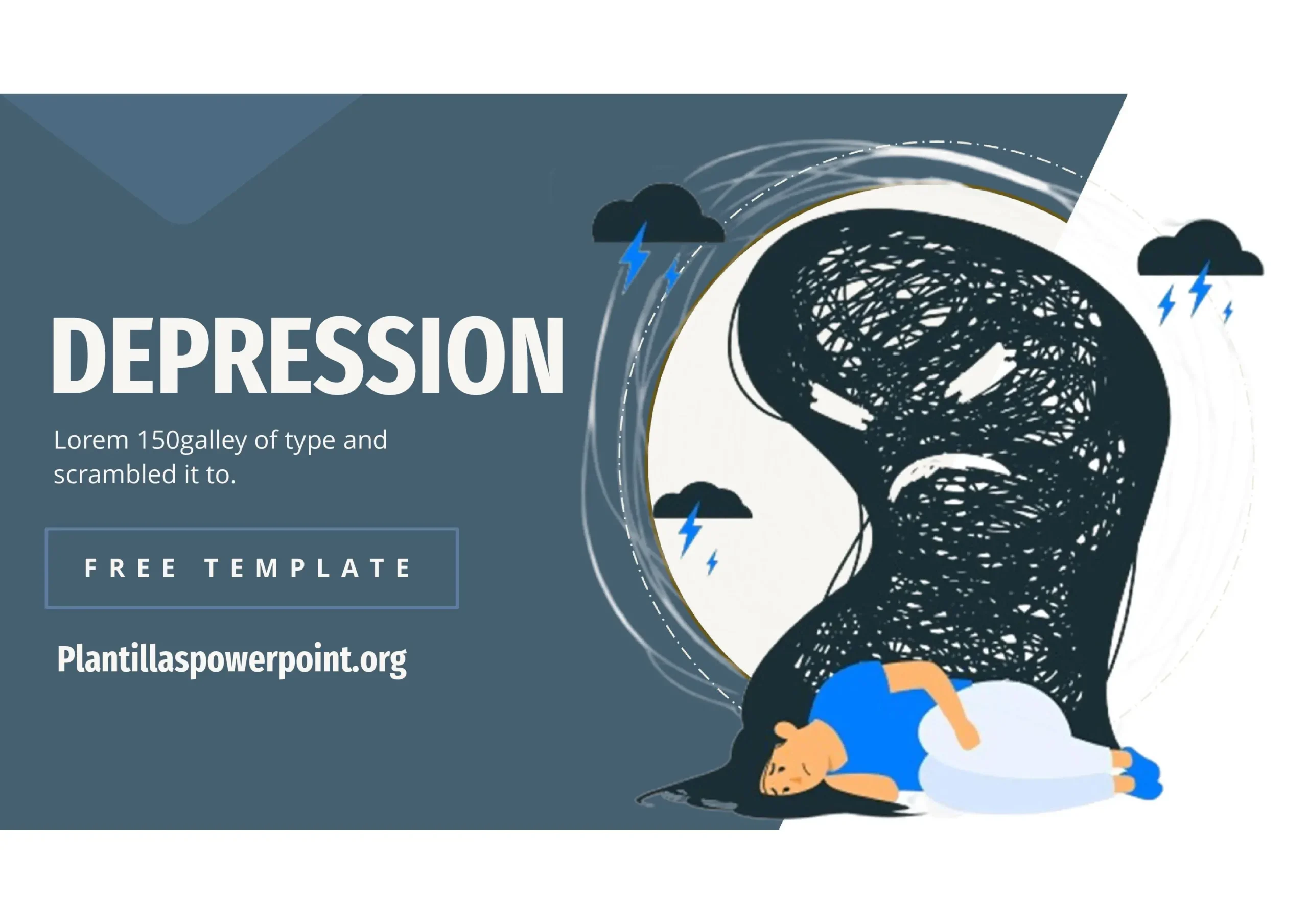 Plantilla PowerPoint acerca de la Depresión