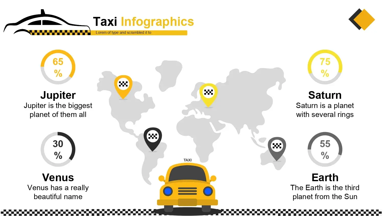 Plantilla PowerPoint de Taxi