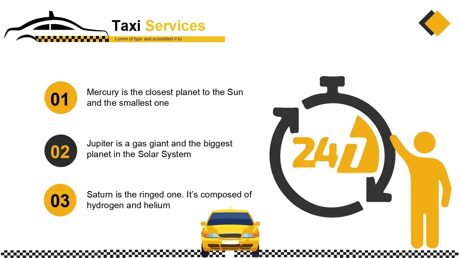 Plantilla PowerPoint de Taxi