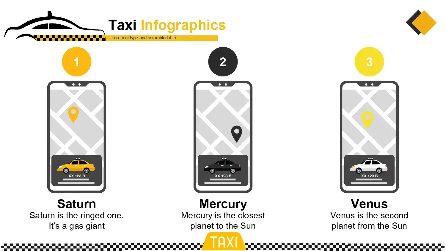 Plantilla PowerPoint de Taxi