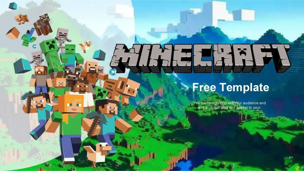 Plantilla PowerPoint de Minecraft