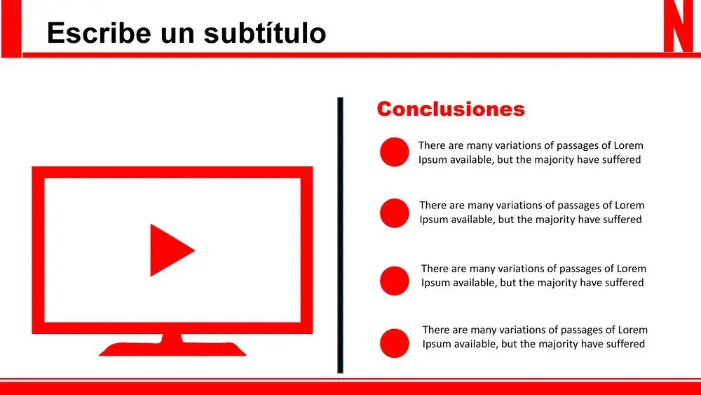 Plantilla PowerPoint Animada de Netflix