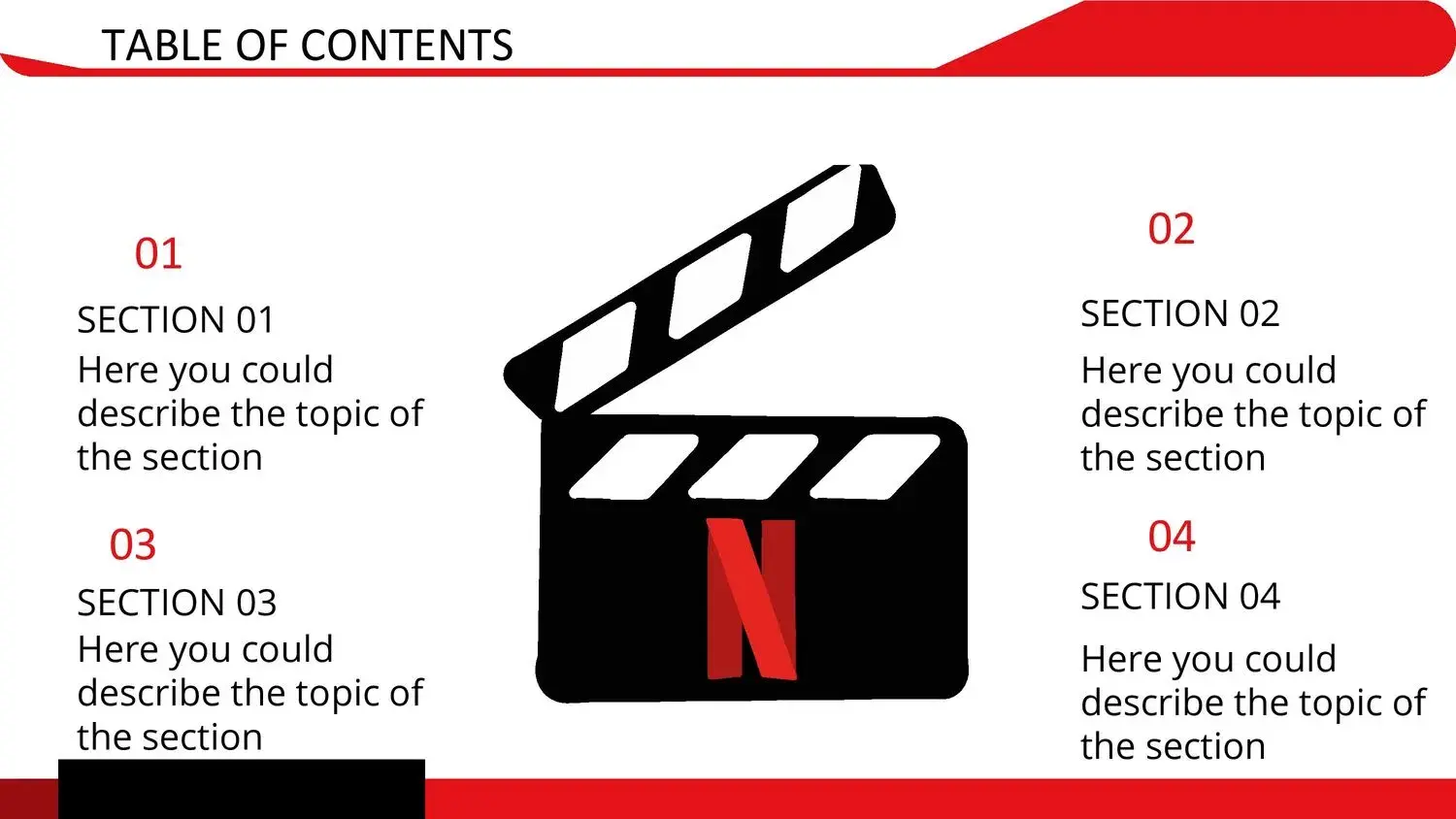 Plantilla PowerPoint Moderna de Netflix