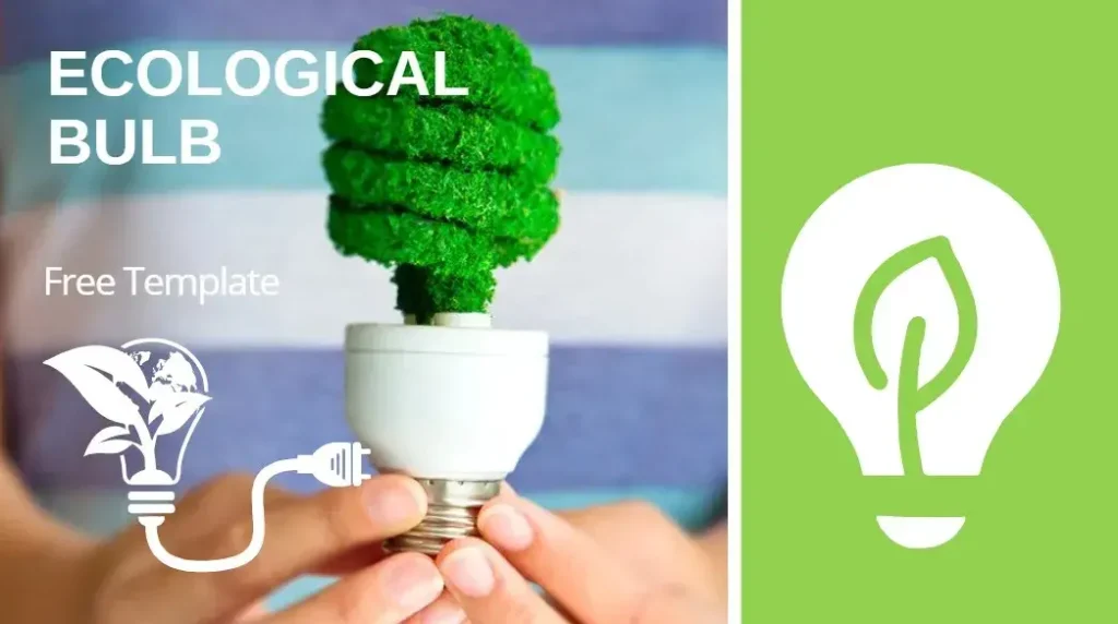 Plantilla PowerPoint de Bombilla Ecológica