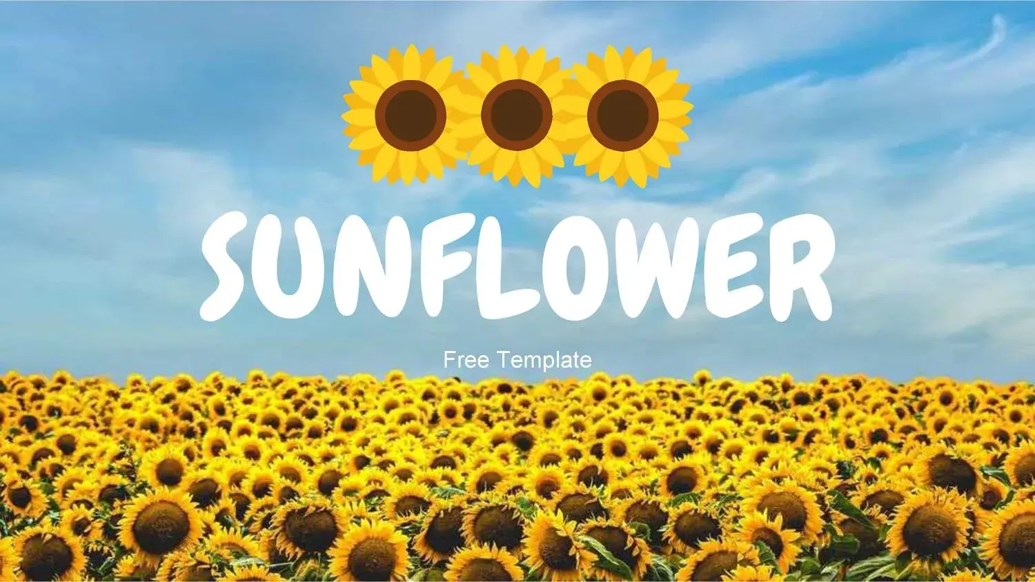 Plantilla PowerPoint de Girasoles