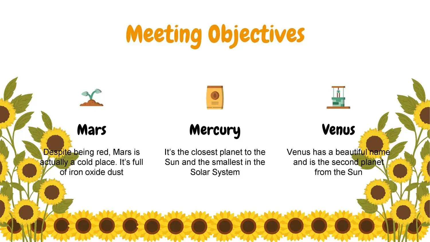 Plantilla PowerPoint de Girasoles