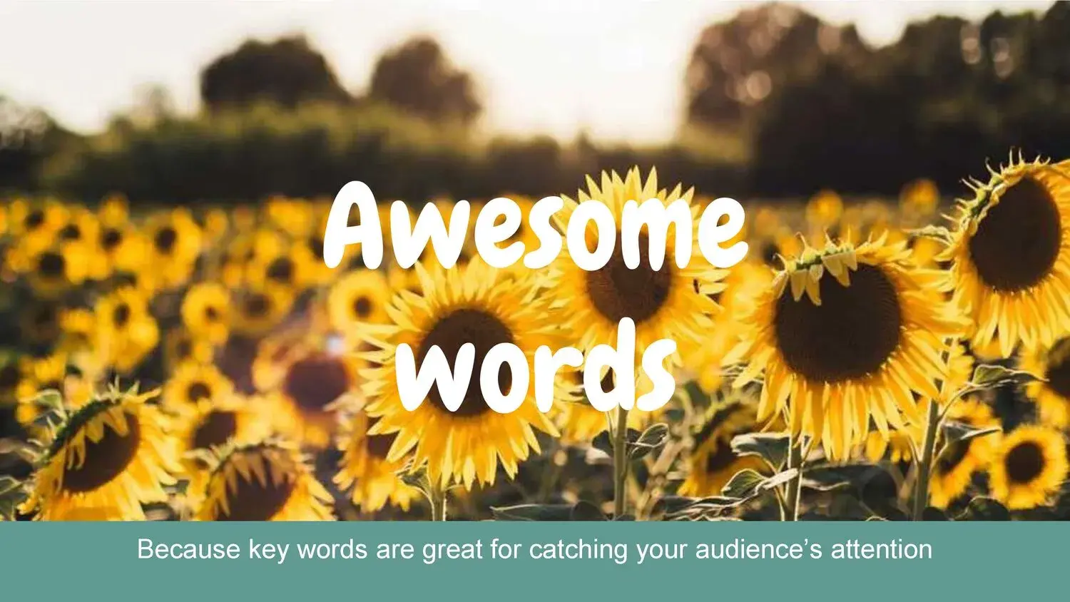 Plantilla PowerPoint de Girasoles