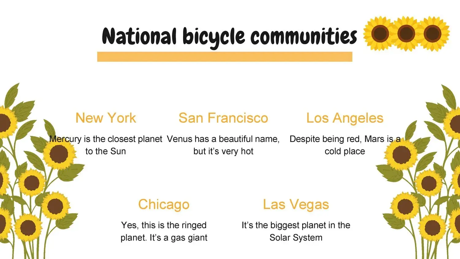 Plantilla PowerPoint de Girasoles