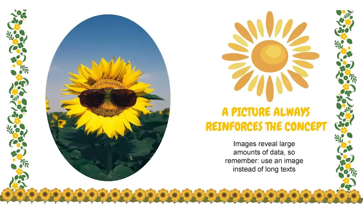 Plantilla PowerPoint de Girasoles